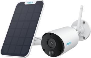 2K 3MP Solar Security Camera, Wireless Home Security Camera Outdoor Indoor, Night Vision, Human/Car Detection, 2.4G WiFi, Local Storage, No Monthly Fee, Support Home Hub, Argus Eco+Solar Panel