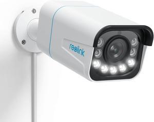 RLC-811A PoE IP Security Camera 4K - 123° FoV, 5X Optical Zoom for Outdoor Usage, 2.7mm Lens with Color Night Vision, Human/Vehicle/Pet Smart Detection, 2 Way Talk, Up to 256GB microSD Card