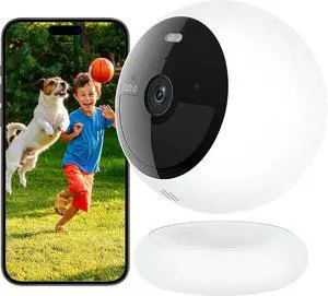 Security Cameras Wireless Outdoor/Indoor Magnetic, Cameras for Home Security Battery Powered, 1080P AI Motion Detection 2.4G WiFi Security Camera Outdoor, 8GB Free Local Storage MagCam, B200-SE