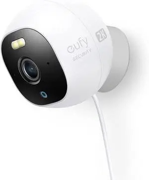 Security Outdoor Cam E220, All-in-One Outdoor Security Camera with 2K Resolution, Spotlight, Color Night Vision, No Monthly Fees, Wired Camera, IP67 Weatherproof, Motion Only Alert