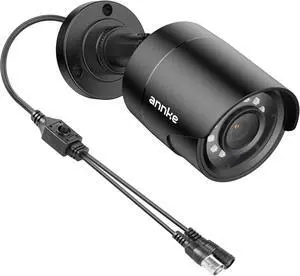 1080p Security Camera 4-in-1 CCTV Bullet Wired Cam, AHD/TVI/CVI/CVBS, Analog Surveillance Video Add-On Black Camera for Outdoor Use, 100ft Clear Night Vision (Power Adapter Not Included) - E200