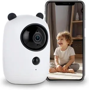 Two-Way Video Camera 2.8-inch Screen,Pet Camera,Dog Camera,Indoor Home Nanny Camera,Baby/Elder/Nanny/Dog/Pet Camera with Phone App(Im Cam),360°Smart Security Camera,1080p HD