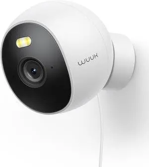 Security Camera, 4MP Indoor/Outdoor Wired Camera, Face Recognition, Color Night Vision & Spotlight, No Monthly Fee, Magnetic Mount, 2.4 GHz WiFi Only, Compatible with Amazon Alexa and Google Home