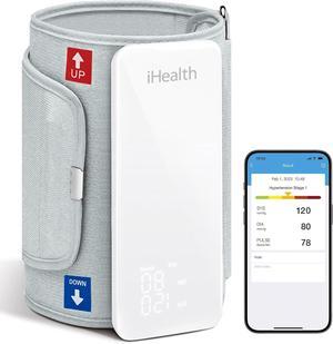Wireless Blood Pressure Monitor, Upper Arm Cuff, Bluetooth Blood Pressure Machine, Ultra-Thin & Portable, App-Enabled for iOS & Android