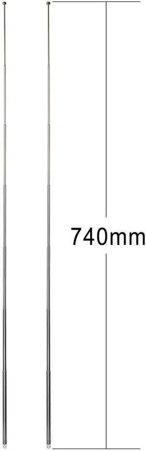 Bingfu 7 Sections Telescopic 74cm AM FM Antenna Portable Radio Antenna Replacement (2-Pack) Compatible with Indoor Portable Radio Home Stereo Receiver AV Audio Video Home Theater Receiver TV Tuner