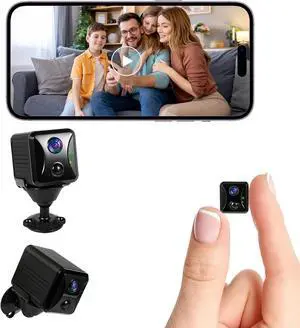 2025 Upgraded Hidden Camera, Security Camera 4K HD Mini Nanny Cam for Home/Office with Night Vision, App Control WiFi Indoor Pet Camera, Motion Detection,Wireless Remote Viewing Cam