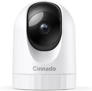 Security Camera Indoor-2K 360° WiFi Cameras for Home Security,Pet/Dog/Baby Camera with Phone app, 2-Way Audio, Night Vision, 24/7 SD Card Storage, Works with Alexa & Google Home (2.4Ghz)-D1
