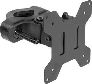 Steel Universal Bracket Pole Mount with Removable 75mm and 100mm VESA Plate, Fits up to 30 inch Screens, Black, MOUNT-POLE01