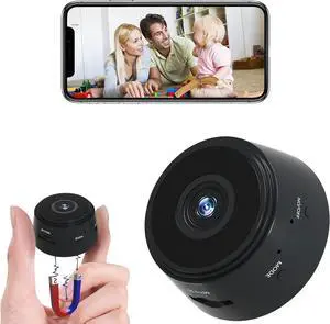 Wireless WiFi Hidden Camera with Night Vision Motion Detection,1080P Full HD Mini Spy Camera,Home Security Nanny Cameras for Home/Pet/Children