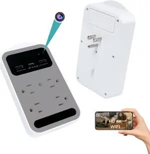 WiFi Camera- Remote View- Premium HD 4K - Night Vision Cameras-Mini Cam for Pets Nanny - Real Time Monitoring Nanny Cam- Wide-Angle 160° Secret Camera- iOS Android APP