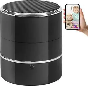 32GB HD1080P Camera in Bluetooth Speaker,Nanny Cam with WiFi,Wireless Security Cameras for Home Offices Store,Motion Activated 240° Viewing Angle,Baby Monitor,Pet Camera with App