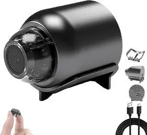 Bccnerty Camera, Household Micro Mini 4g Wireless WiFi Camera 1080p HD, Night Vision, Easy Installation, Can Be Placed Anywhere, 360° Guard Your Home, Cat Eye Cam with Charging Cable (1Pc)