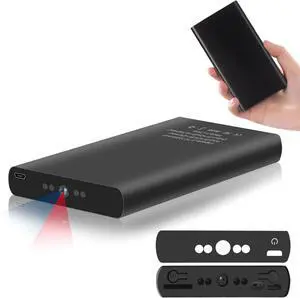 Hidden Camera Power Bank, 1080P Video Recording Cam, 10,000mAh Battery, Portable Security Camera with Night Vision, Motion Detection, No WiFi, Black