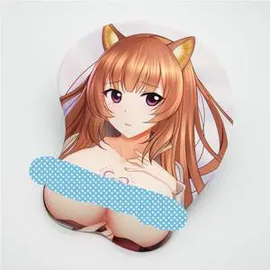 Raphtalia Anime Mouse Pads with Wrist Rest Gaming 3D Mousepads 2Way Skin (Raphtalia 2)