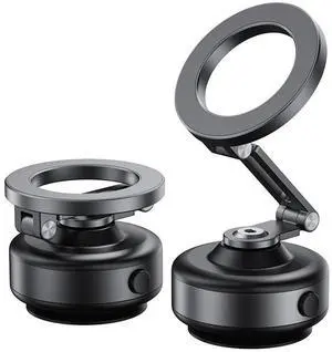 New X94 vacuum electric adsorption metal car mount - 360-degree rotating and folding magnetic car navigation mount for the vehicle
