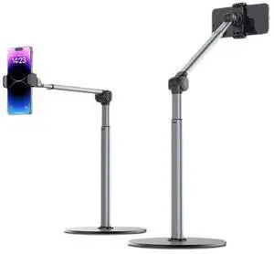 Desktop Support Lazy Person Support
Best-seling Aluminum Alloy Mobile Phone Live Streaming Overhead Support 360-Degree Rotating Extension Adjustable