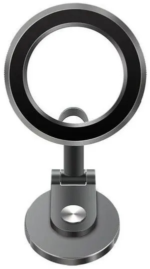 Magsafe magnetic folding car mount with 1080" rotation for car dashboard, adhesive-mounted navigation support frame