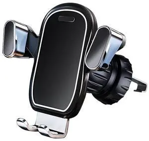 Car air outlet mobile phone navigation bracket, hook forvetical and horizontal air outlet fixation brackets