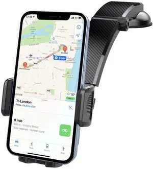 Car-mounted mobile phone navigation stand. Dashboardsuction cup-style mobile phone holder with 360-degree rotation capability.