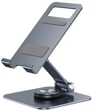 All-aluminum mobile phone tablet desktop stand 360-degree rotating and folding stand live streaming stand