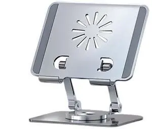 All-aluminum alloy 360-degree rotating desktop stand, a special folding live streaming stand for tablet computers