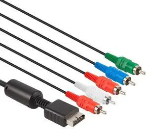 6Ft Component HD AV Cable, HDTV-EDTV (High Definition 480p) Compatible with PS2/PS3/PS3 Slim 5-Wire