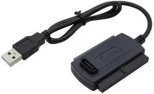 USB 2.0 to IDE SATA Adapter Converter Cable for 2.5 3.5 Inch Hard Drive Drives HDDs SSDs IDE and SATA Adapter Cable