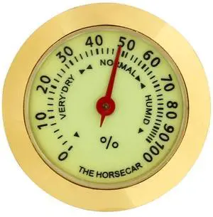 Cigar Hygrometer Cigar Humidifier Precision Round Point Hygrometer Applicable Cigar Humidor Cigar Box/Cigar Cabinet