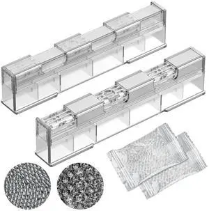 2-Piece Cigar Humidifier, Slide Controlled Humidity Release Crystal Gel Cigar Humidor Humidifier, Reusable Humidor Accessories