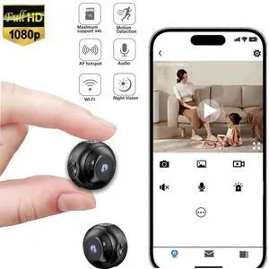 Wireless WiFi Security Camera Home Indoor Outdoor Camera House Cam 1080P Car Camaras Smart Home Camera Baby for Hous Home Office Outdoor Camera Mobile APP Remote Security Camera Nanny WiFi Camera