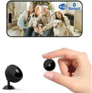 Mini Cameras with Cloud/SD Storage,Wireless Bluetooth Security System 1080P Hd Mini Camera for Home Surveillance - Motion Detection,Night Vision Camera for Home Office Nanny Security