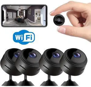 Camera Wireless,4PCS Mini Spy WiFi 1080P HD Camera for Home Security, APP Control Surveillance Camera Indoor Outdoor for Baby Pet, Secret Nanny Cam with Night Vision
