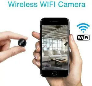1080P Camera for Home Security Camera WiFi Mini Camera Wireless with Audio Nanny Cam with Cell Phone App Night Vision Movement De