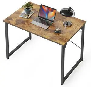 47 inch Computer Desk, Home Office Desk, Modern Simple Style PC Table for Home, Office, Study, Writing, Rustic Brown