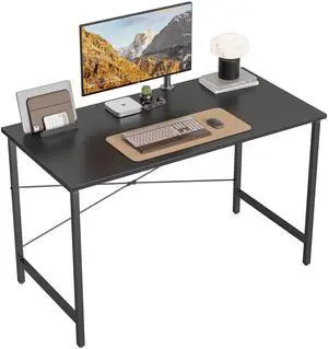 47 inch Computer Desk, Home Office Desk, Modern Simple Style PC Table for Home, Office, Study, Writing, Black
