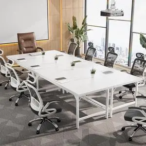 Large Desk, 70.8 x 31.5 Inch Extra Long Executive Computer Desk, Heavy Duty 2 Person Desk, Premium Super Thick Study Writing Table Computer Table, White