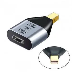Type C Female Source to Mini DisplayPort Cable Connector