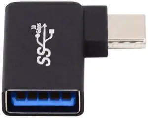 USB-C Type-C to USB 3.0 Female OTG Adapter Right Angled 90 Degree for Laptop Cell Phone