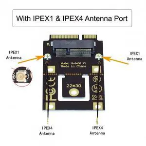 NGFF M.2 Key-A to Mini PCI-E PCI Express Converter Adapter for 9260 8265 7260 AC Wifi Bluetooth Wireless Card