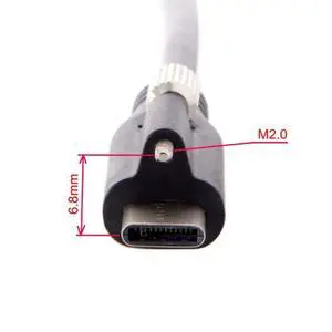 5 Meters USB 3.1 Type-C Locking Connector to Standard USB3.0 Data Cable for Camera With Panel Mount Screw