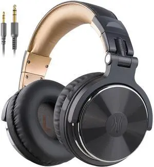 Wired Over-Ear Headphones with Mic-50mm Driver Delivering HIFI Sound for PC Laptop Phones-Gray