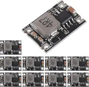 10PCS DC-DC Power Supply Module Adjustable Voltage Regulator Module 5V-30V to 3.3V 5V 9V 12V 3A for Car Motorcycle Battery Charging (9V)