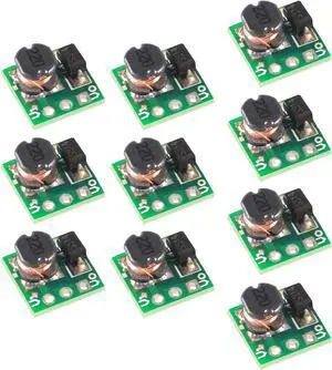 10PCS DC-DC Boost Converter Module, 0.9-5V to 5V Step Up Power Module Voltage Boost Converter Board
