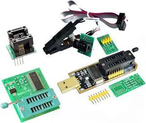 EEPROM BIOS USB Programmer CH341A + SOIC8 Clip + 1.8V Adapter + SOIC8 Adapter for 24 25 Series Flash
