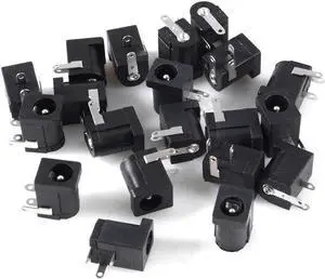 20pcs 3 Pin DC Power Connector PCB Mount Female Plug Jack (DC005 5.5x2.1mm)