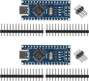 2PCS Type-C USB Nano 3.0 ATmega328P CH340 5V 16MHz Compatible with Arduino Nano CH340 USB Driver Nano V3.0 ATmega328