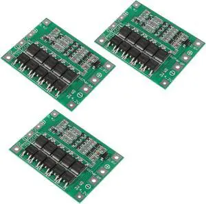 3 PCS 3S 11.1V 12V 12.6V 60A 18650 Charger PCB BMS Protection Board with Enhance Li-ion Lithium Battery Charger Lipo Cell Module for Drill Motor