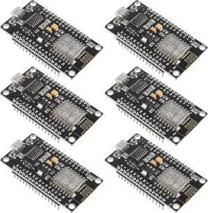 6pcs ESP8266 NodeMCU LUA CH340 ESP-12E WiFi Internet Development Board 4M Flash Serial Wireless Module for Arduino IDE/Micropython New Version