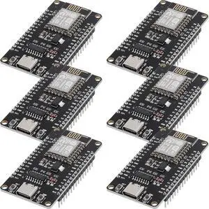 6PCS Type-C USB ESP8266 Serial Wireless Module CH340 ESP-12E NodeMCU LUA WiFi V3 Internet Development Board Compatible with Arduino IDE, Micropython