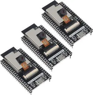 3 PCS ESP32 ESP32-WROVER Board with Camera WiFi & Bluetooth Development Board Compatible with Arduino IDE (programing Languages Including C and MicroPython.)